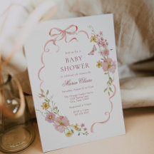 Roze Bloesems en Bogen Baby shower
