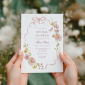 Roze Bloesems en Bogen Vrijgezellenfeest Kaart