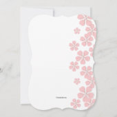 Roze bloesems Fotouitnodiging Kaart (Achterkant)