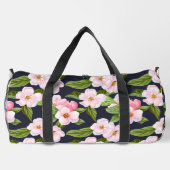 Roze Bloesems Grote Duffel Bag Plunjezak (Achterkant)