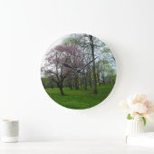 Roze bloesems grote klok (Huis)