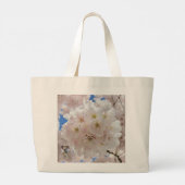 Roze bloesems. grote tote bag (Achterkant)