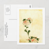 Roze bloesems, Hokusai Fine Art Briefkaart (Voorkant / Achterkant)