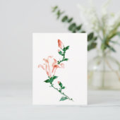 Roze bloesems, Hokusai Japanese Fine Art Briefkaart (Staand voorkant)
