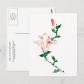 Roze bloesems, Hokusai Japanese Fine Art Briefkaart (Voorkant / Achterkant)