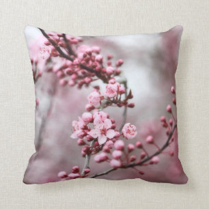 Roze bloesems in Lentfoto Kussen