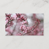 Roze bloesems in Lentfoto Visitekaartje (Achterkant)