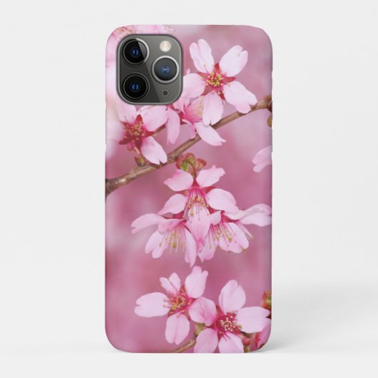 Roze bloesems iPhone Case (Achterkant)