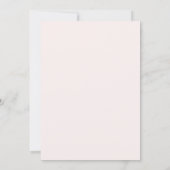 Roze bloesems  kaart (Achterkant)