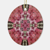 Roze Bloesems Kaleidoscoop Bloemen Ornament (Links)