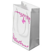 Roze Bloesems Klein Cadeauzakje (Achterkant Gekanteld)
