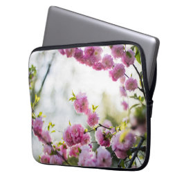 roze bloesems laptop sleeve