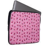 Roze bloesems, laptophoes laptop sleeve (Voorkant Rechts)