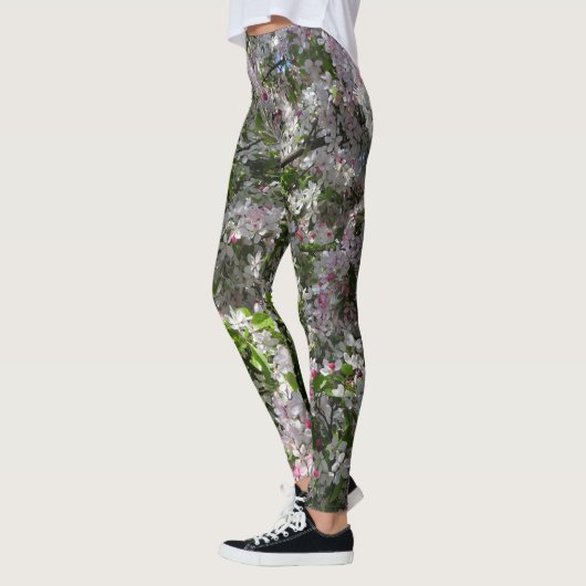 Roze bloesems Leggen Leggings (Links)