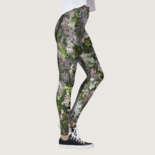 Roze bloesems Leggen Leggings (Rechts)