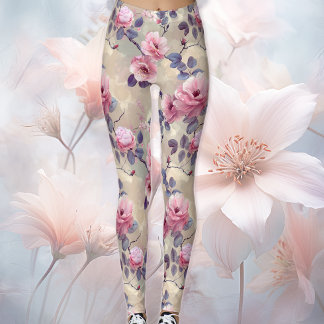 Roze Bloesems Leggings