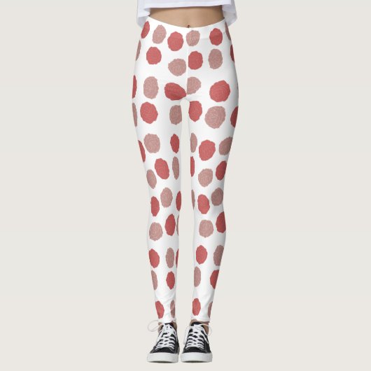 Roze bloesems leggings (Voorkant)