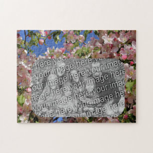 Roze bloesems Lijst Creëer Uw eigen foto Legpuzzel