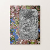 Roze bloesems Lijst Creëer Uw eigen foto Legpuzzel (Verticaal)