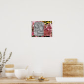 Roze bloesems Lijst Creëer Uw eigen foto Poster (Keuken)
