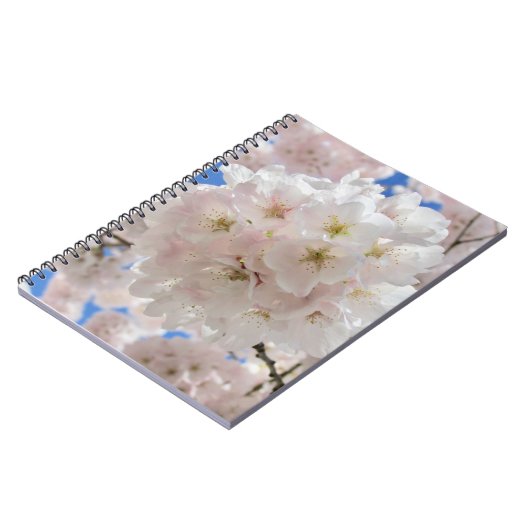 Roze bloesems. notitieboek (Linkerzijde)