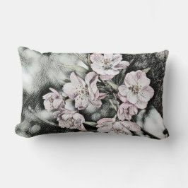  roze bloesems op een tak kussen