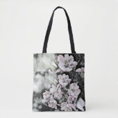  roze bloesems op een tak tote bag (Voorkant)