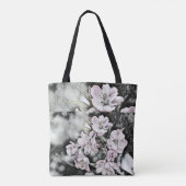  roze bloesems op een tak tote bag (Achterkant)