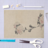 Roze bloesems op laag niveau door Hokusai Tissuepapier (Craft)