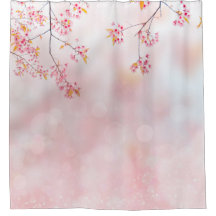 Roze bloesems op Misty Branch