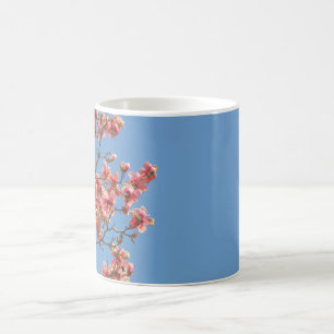 Roze bloesems op Mok, aanpassen met tekst Koffiemok