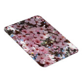 Roze bloesems op sierbloemen magneet (Rechterzijde)