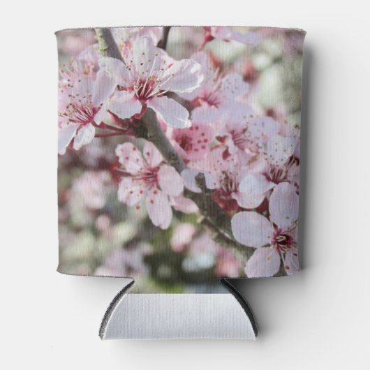 Roze bloesems Red Stems. Blikjeskoeler (Voorkant)