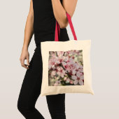 Roze bloesems Red Stems. Tote Bag (Voorkant (product))