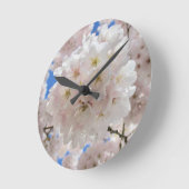 Roze bloesems. ronde klok (Hoek)