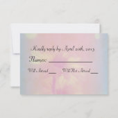 Roze bloesems RSVP (Achterkant)