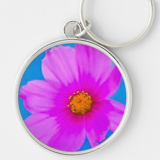 Roze bloesems Sleutelhanger (Voorkant)