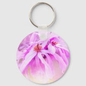  roze bloesems sleutelhanger (Voorkant)