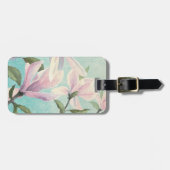 Roze bloesems uit het zuiden bagagelabel (Voorkant horizontaal)