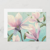 Roze bloesems uit het zuiden briefkaart (Voorkant / Achterkant)