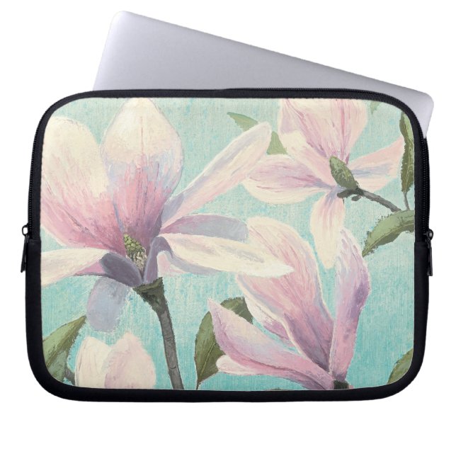 Roze bloesems uit het zuiden laptop sleeve (Voorkant)