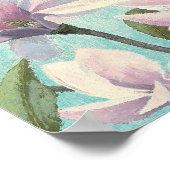 Roze bloesems uit het zuiden poster (Hoek)