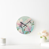 Roze bloesems uit het zuiden ronde klok (Huis)