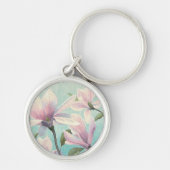 Roze bloesems uit het zuiden sleutelhanger (Voorkant)