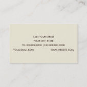 Roze bloesems Visitekaartje (Achterkant)