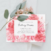 Roze bloesems Vrijgezellenfeest Kaart