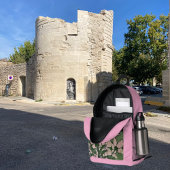 Roze Bloesemwaterval   Bedrukte Rugzak