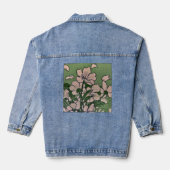 Roze Bloesemwaterval Denim Jacket (Achterkant)