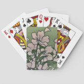 Roze Bloesemwaterval Pokerkaarten (Achterkant)