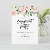 roze bloesse wedstrijd uitnodiging (Staand voorkant)